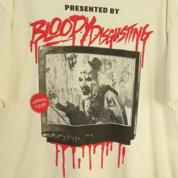 Bloody Disgusting T-Shirt Beige Large Men's XL - Picture 2 of 6